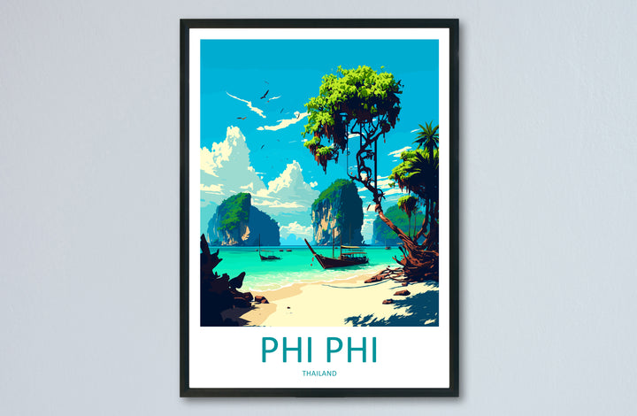 Phi Phi Thailand Travel Poster