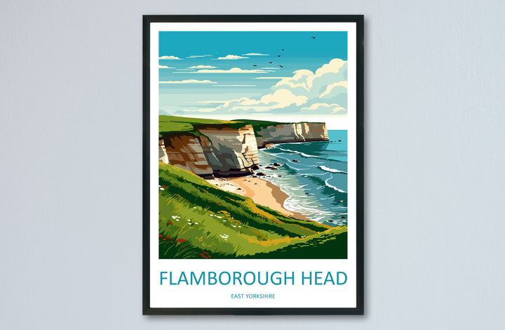 Flamborough England Travel Poster