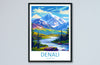 Denali US National Park Travel Print