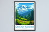 Mount Rainier US National Park Travel Print