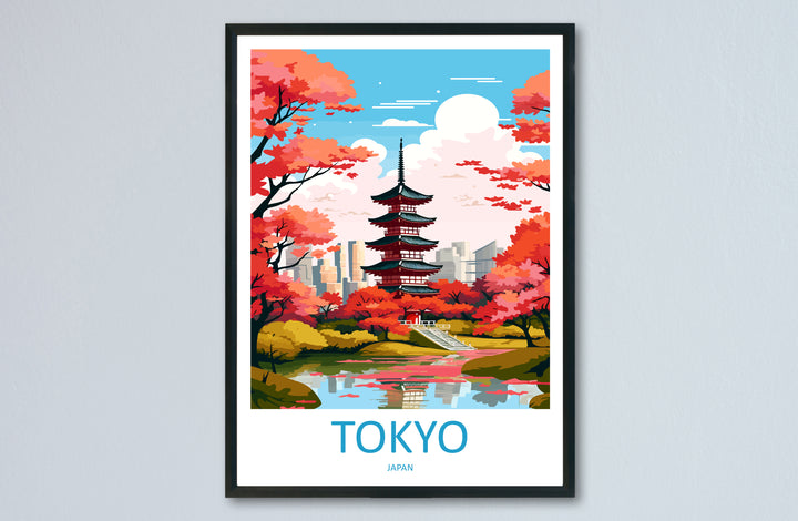 Tokyo Japan Travel Poster