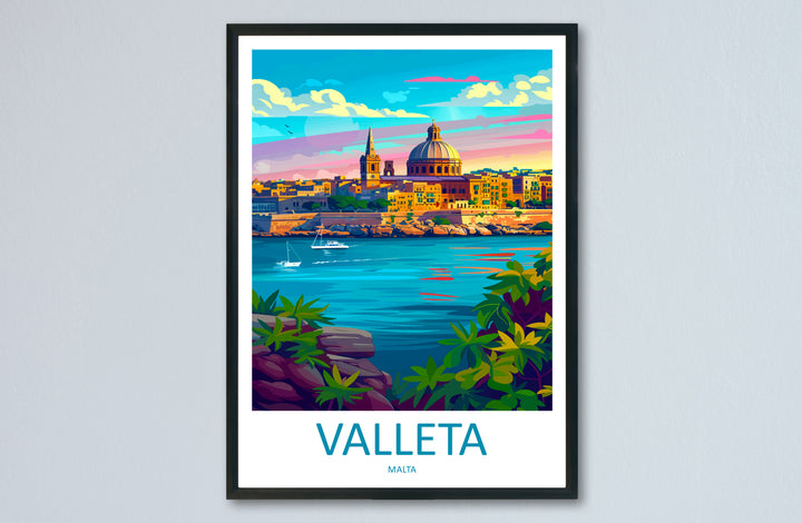 Valletta Malta Travel Poster