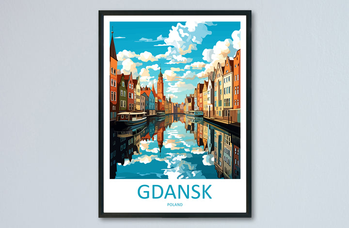 Gdansk Poland Travel Poster