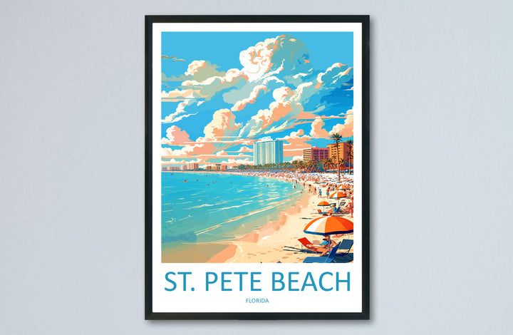 St. Pete Beach USA Travel Poster