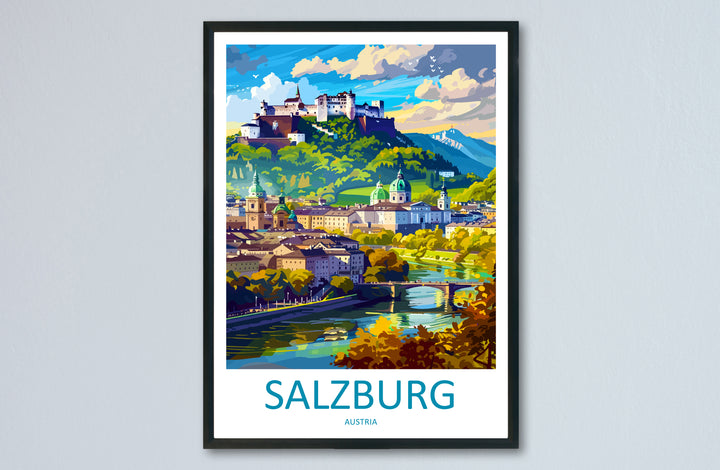 Salzburg Austria Travel Poster