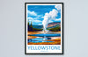 Yellowstone US National Park Travel Print