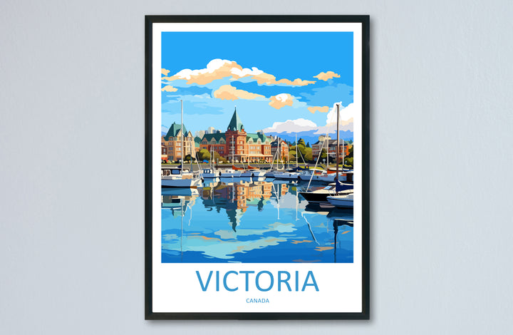 Victoria Canada Travel Poster