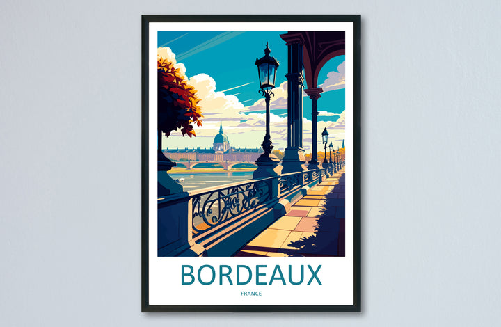 Bordeaux France Travel Poster