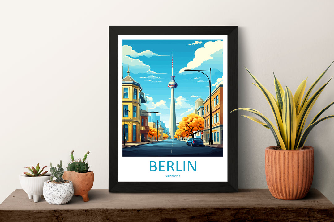 Berlin Germany Travel Poster