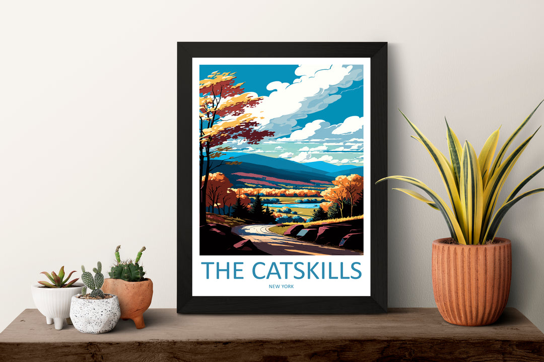 The Catskills USA Travel Poster