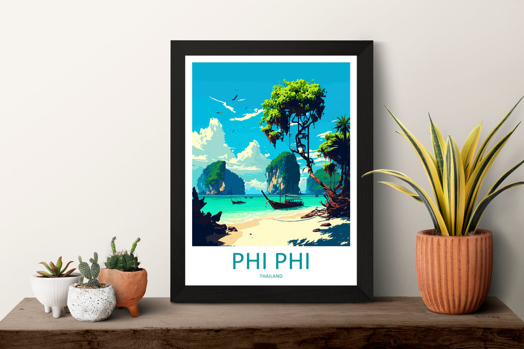 Phi Phi Thailand Travel Poster
