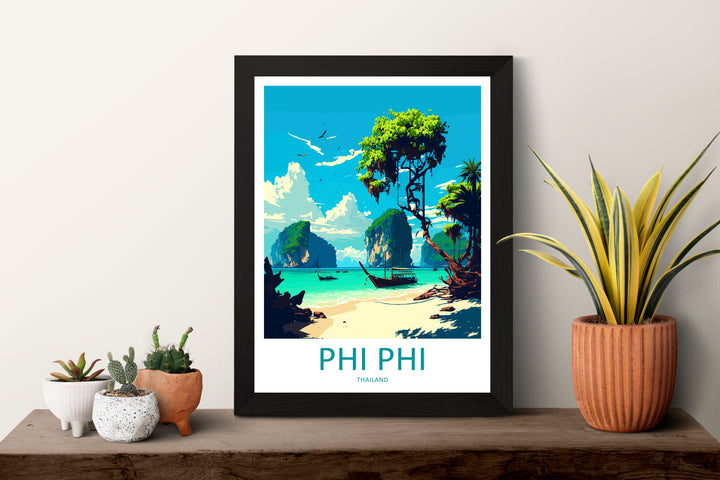 Phi Phi Thailand Travel Poster