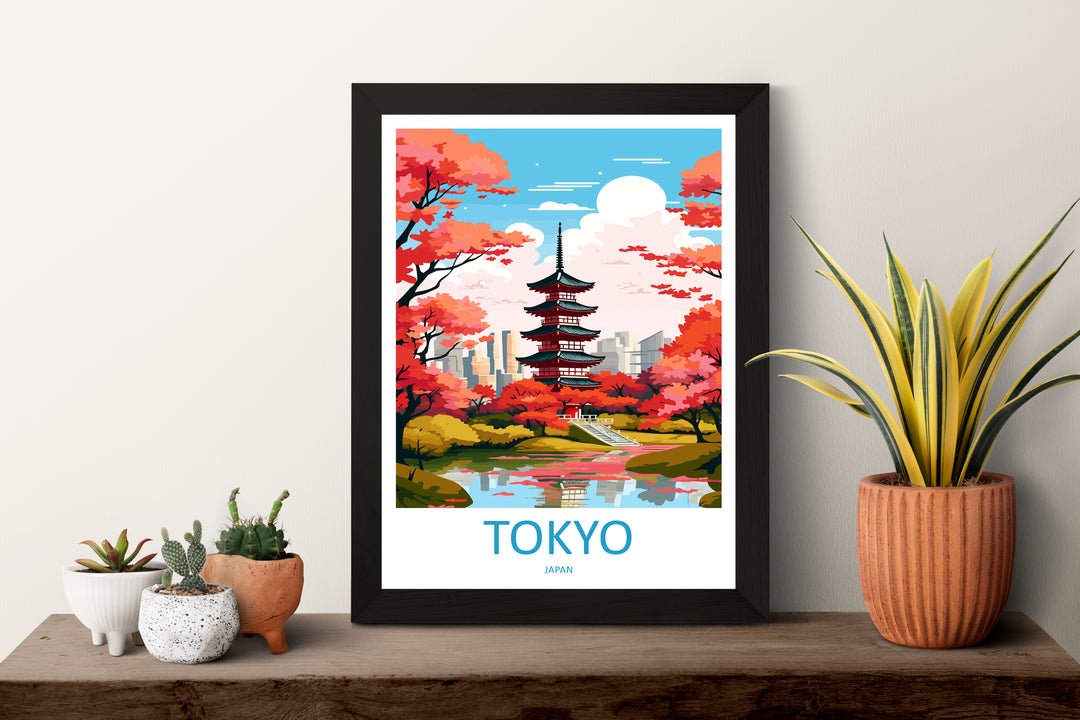 Tokyo Japan Travel Poster