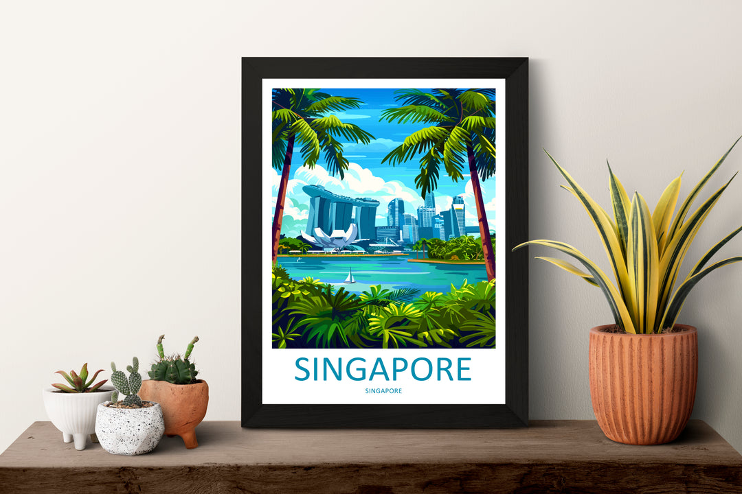 Singapore Asia Travel Poster