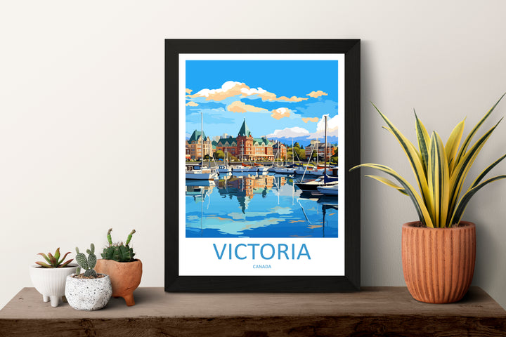 Victoria Canada Travel Poster