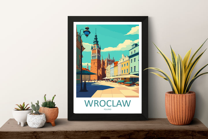 Wroclaw Poland Travel Poster