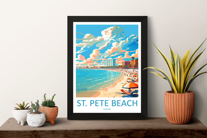 St. Pete Beach USA Travel Poster
