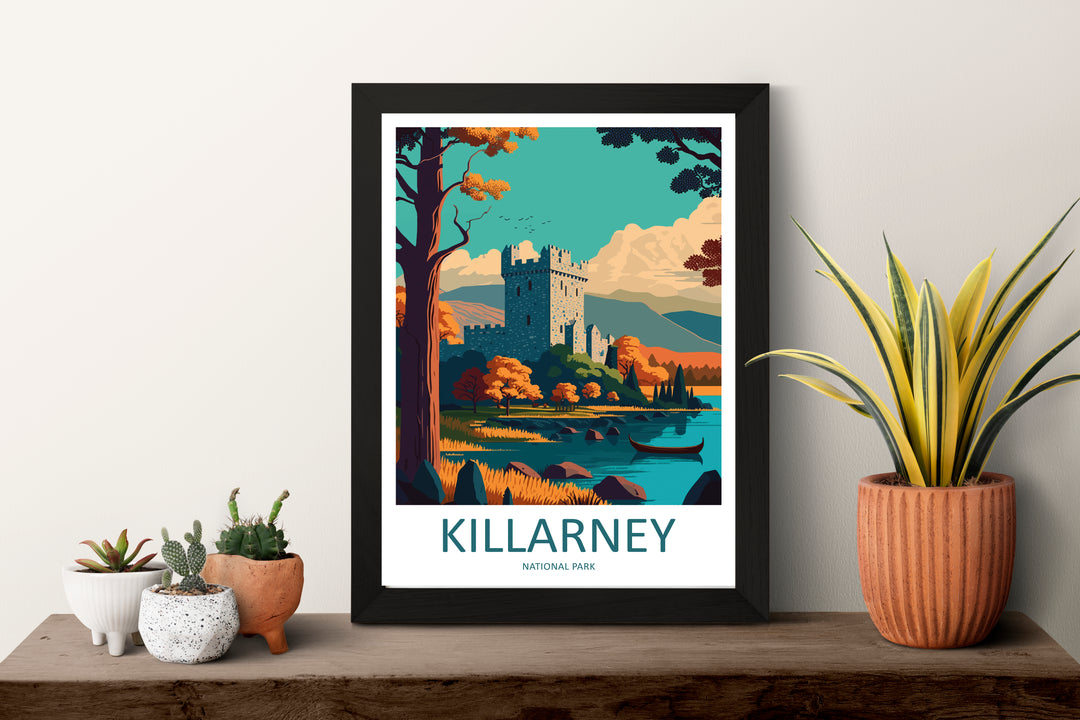 Killarney National Park Ireland Travel Poster