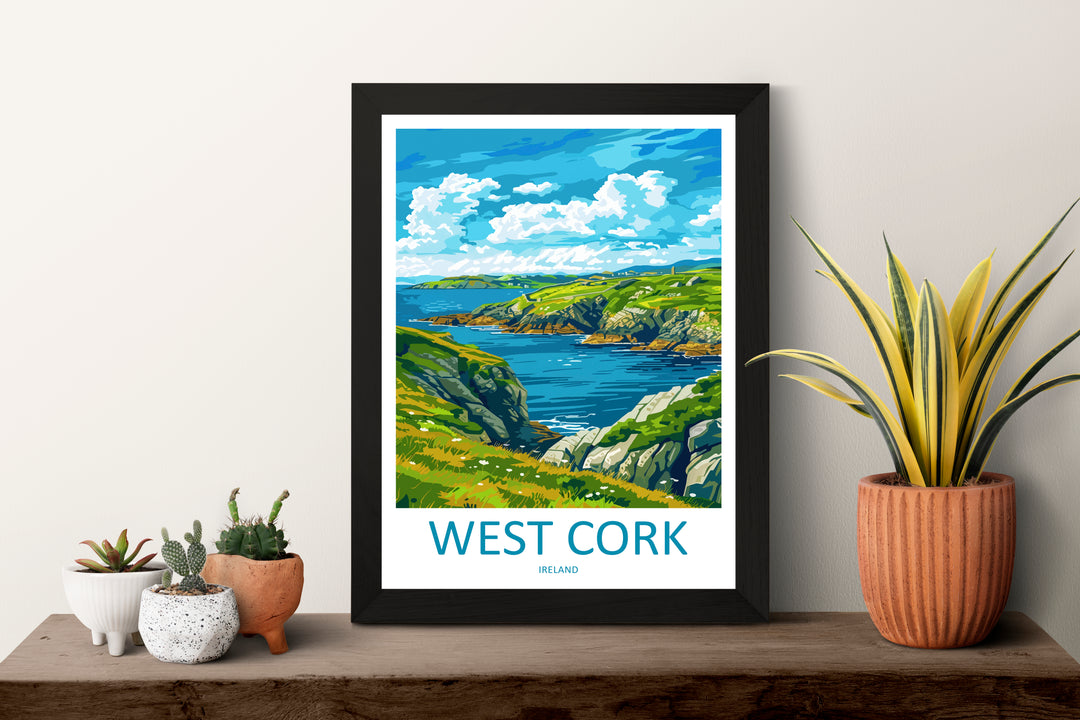 West Cork Ireland Travel Poster