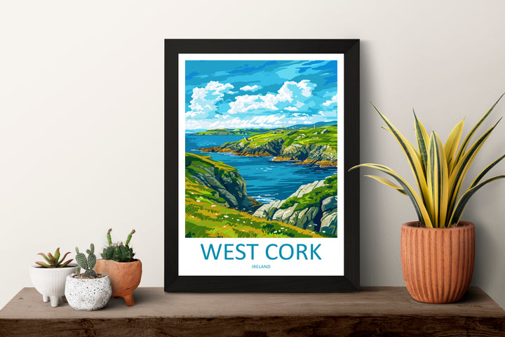 West Cork Ireland Travel Poster