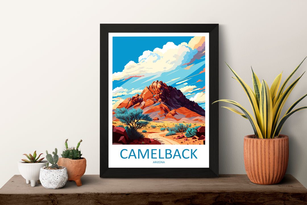 Camelback Mountains USA Travel Poster