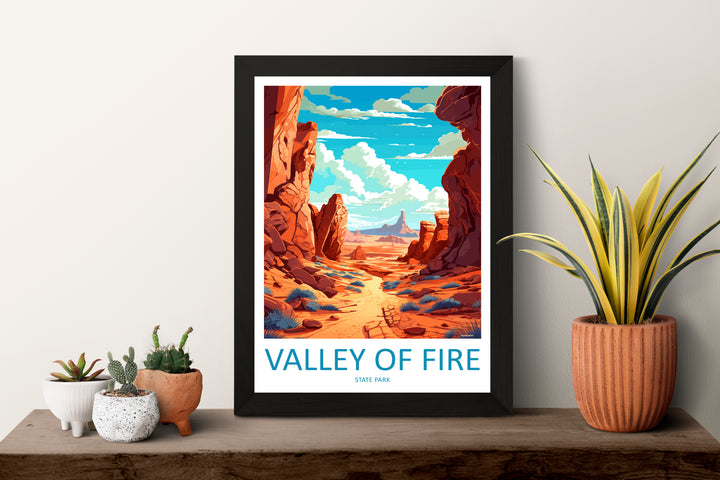 Valley Of Fire State Park USA Travel Poster