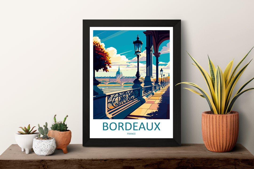 Bordeaux France Travel Poster