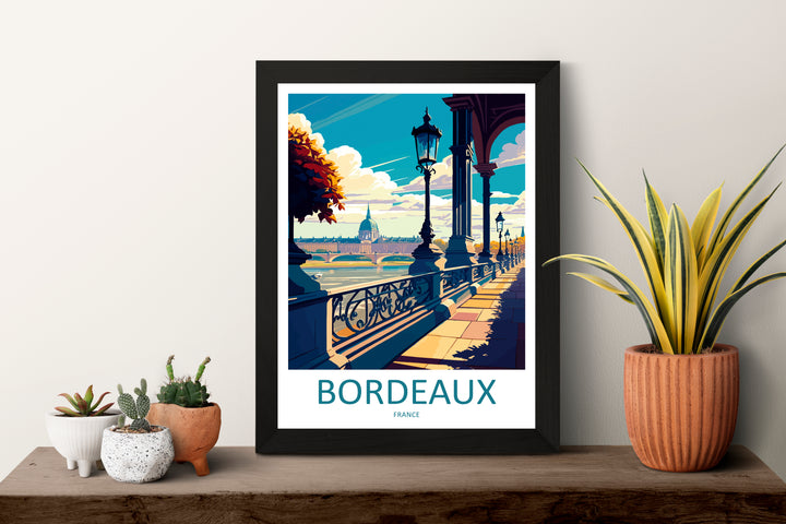 Bordeaux France Travel Poster