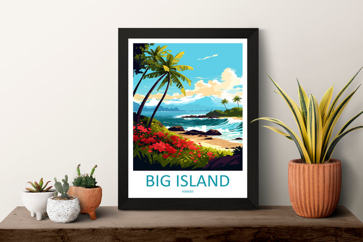 Big Island Hawaii Travel Poster