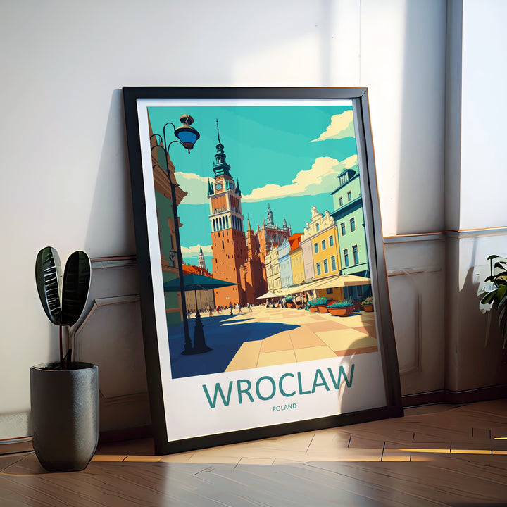 Wroclaw Poland Travel Poster