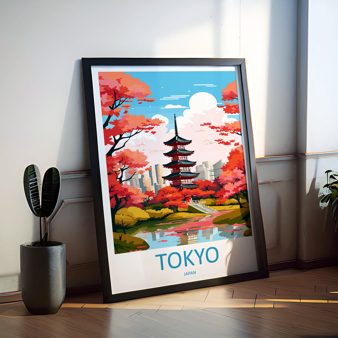 Tokyo Japan Travel Poster