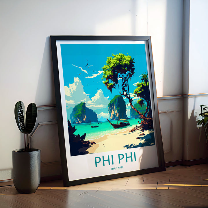 Phi Phi Thailand Travel Poster