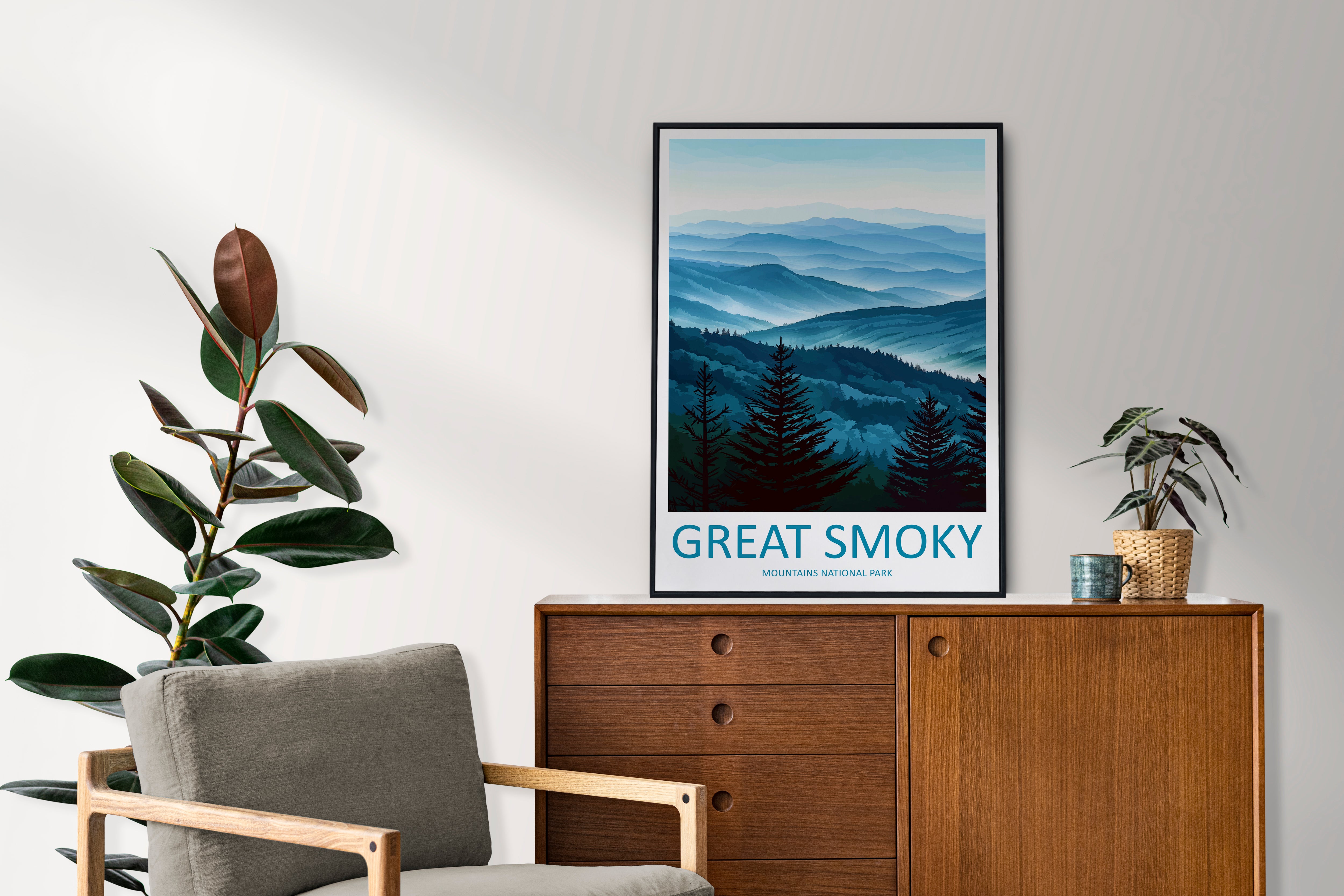 Great Smoky Mountains US National Park Travel Print