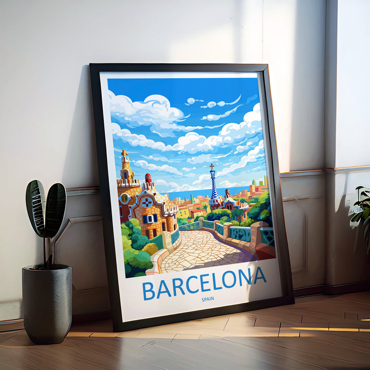 Barcelona Spain Travel Poster