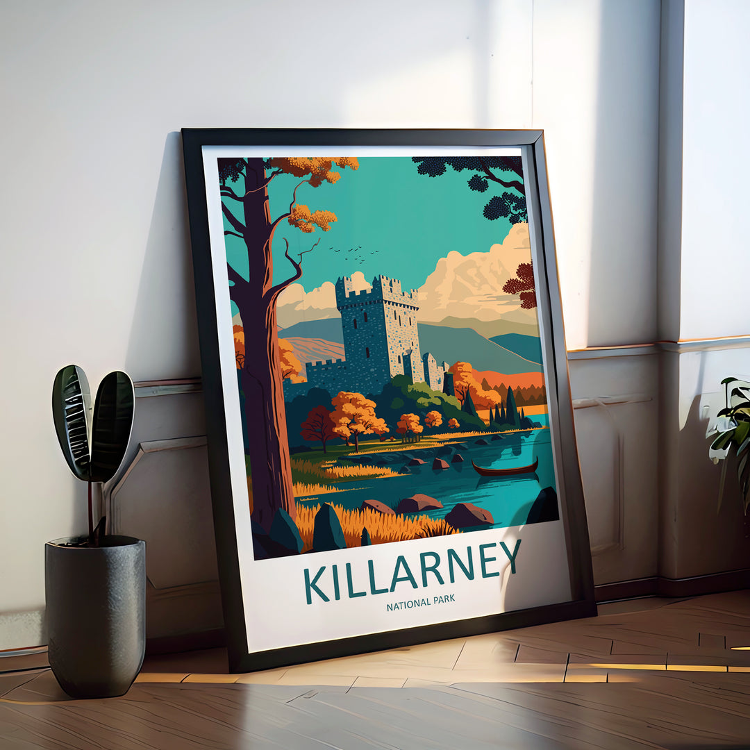 Killarney National Park Ireland Travel Poster
