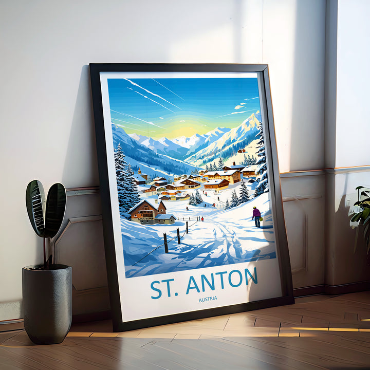 St. Anton Austria Travel Poster