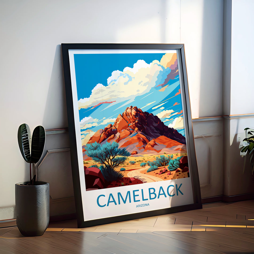 Camelback Mountains USA Travel Poster
