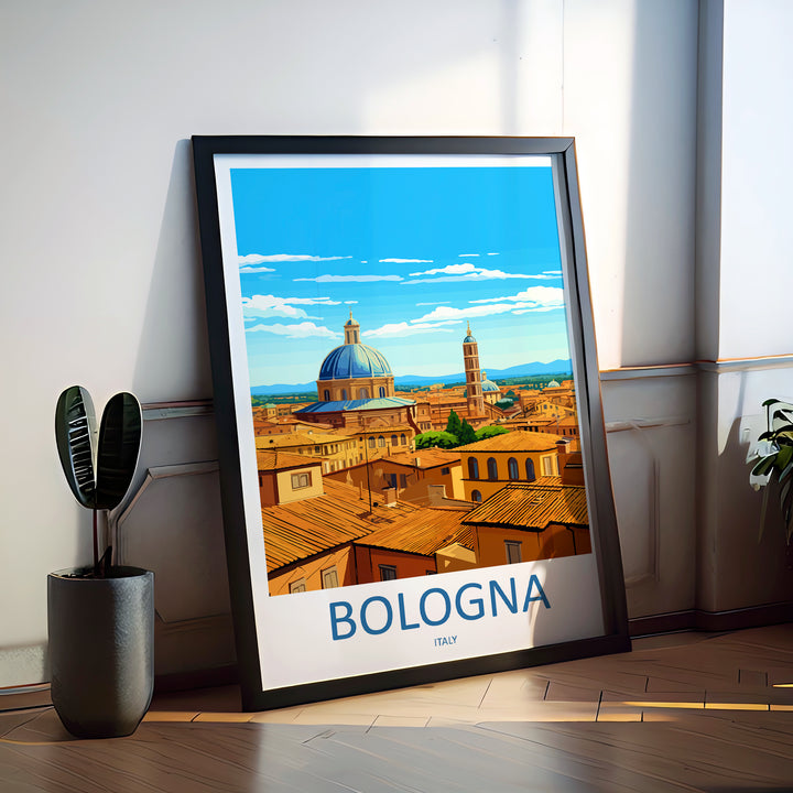 Bologna Italy Travel Poster