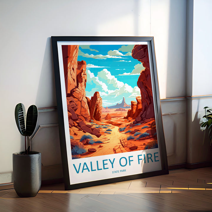 Valley Of Fire State Park USA Travel Poster