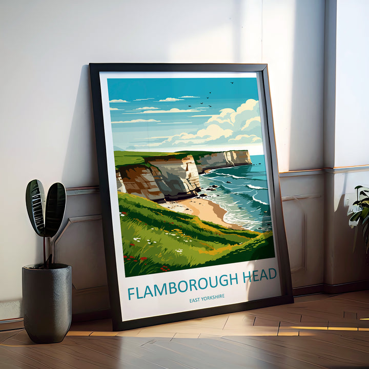 Flamborough England Travel Poster