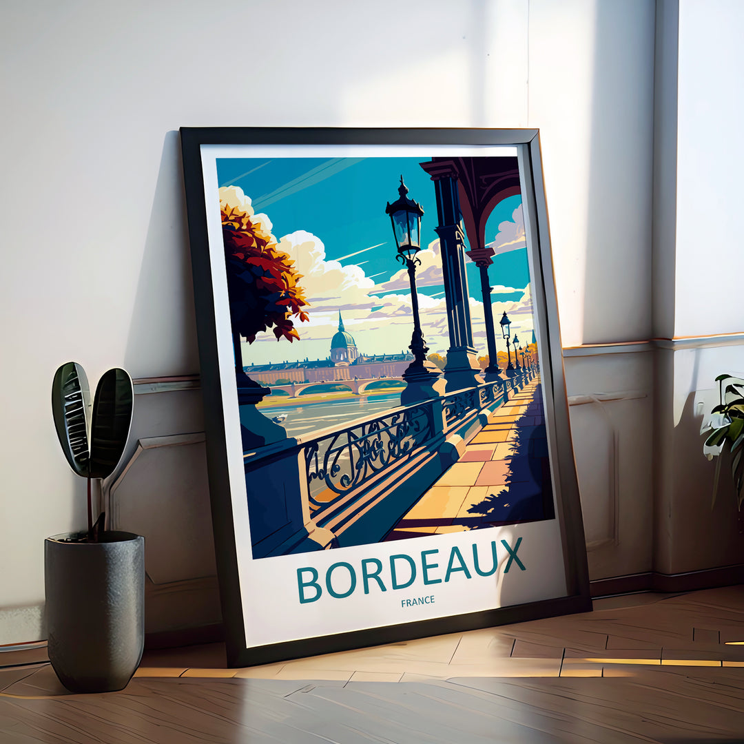 Bordeaux France Travel Poster