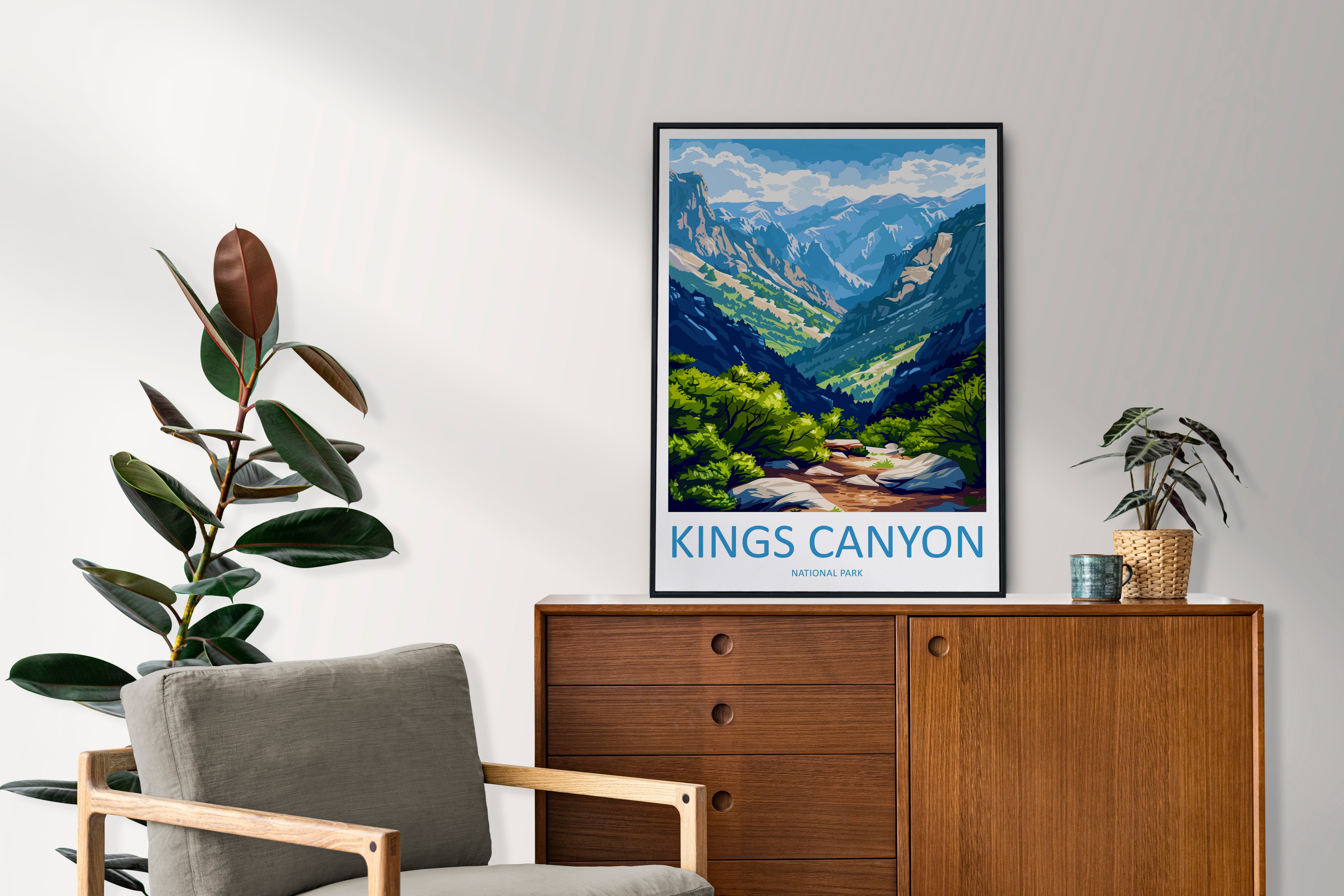 Kings Canyon US National Park Travel Print