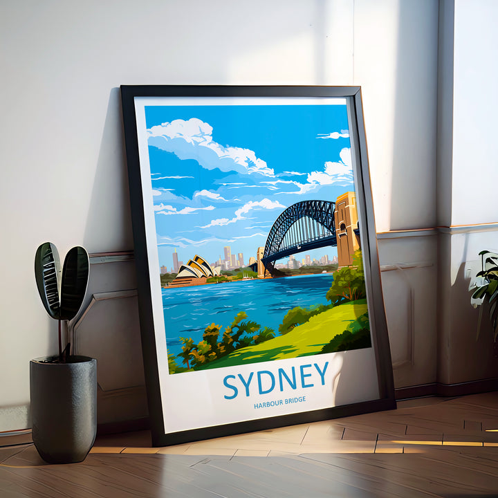 Sydney Harbour Bridge Australia Travel Poster