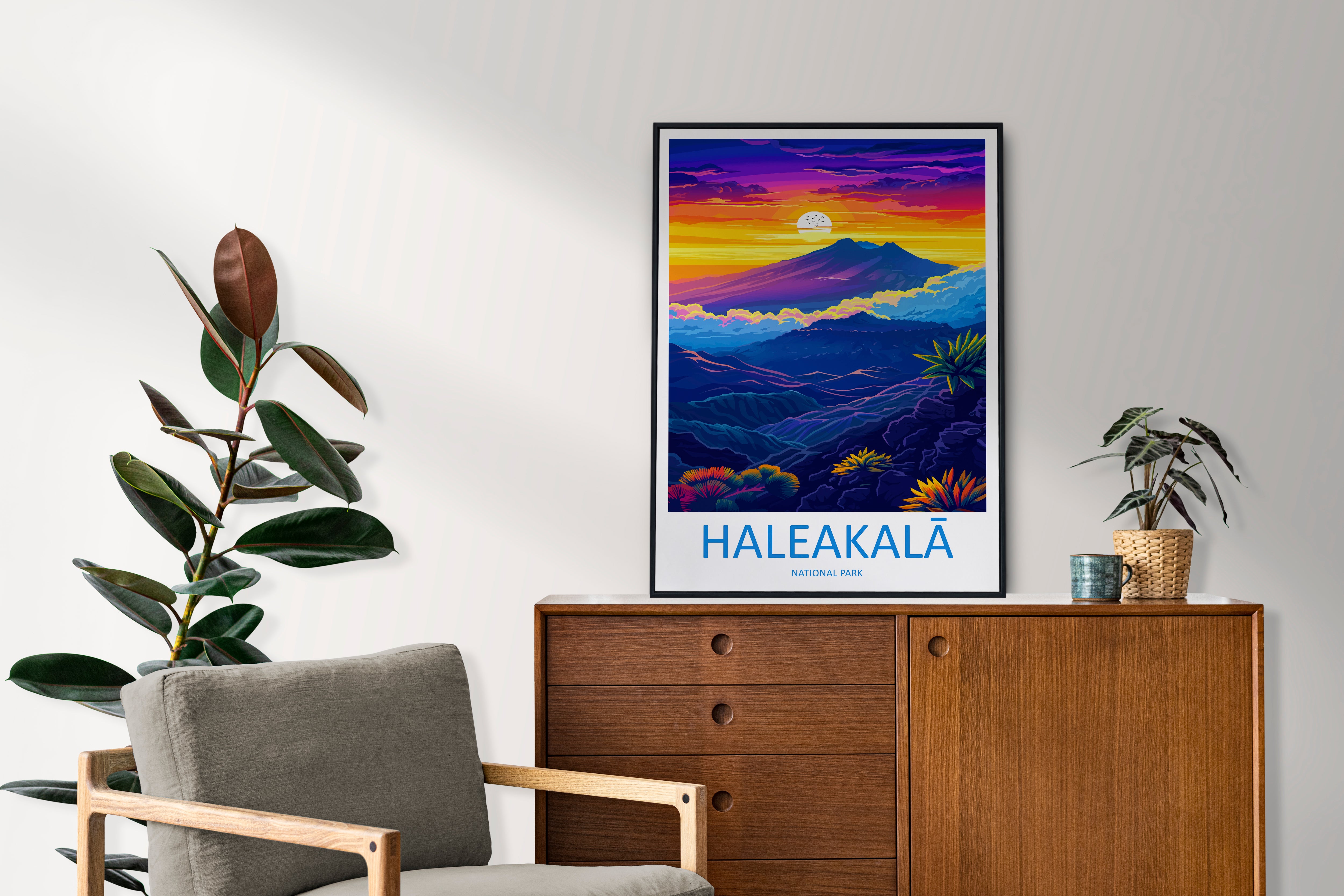 Haleakalā US National Park Travel Print