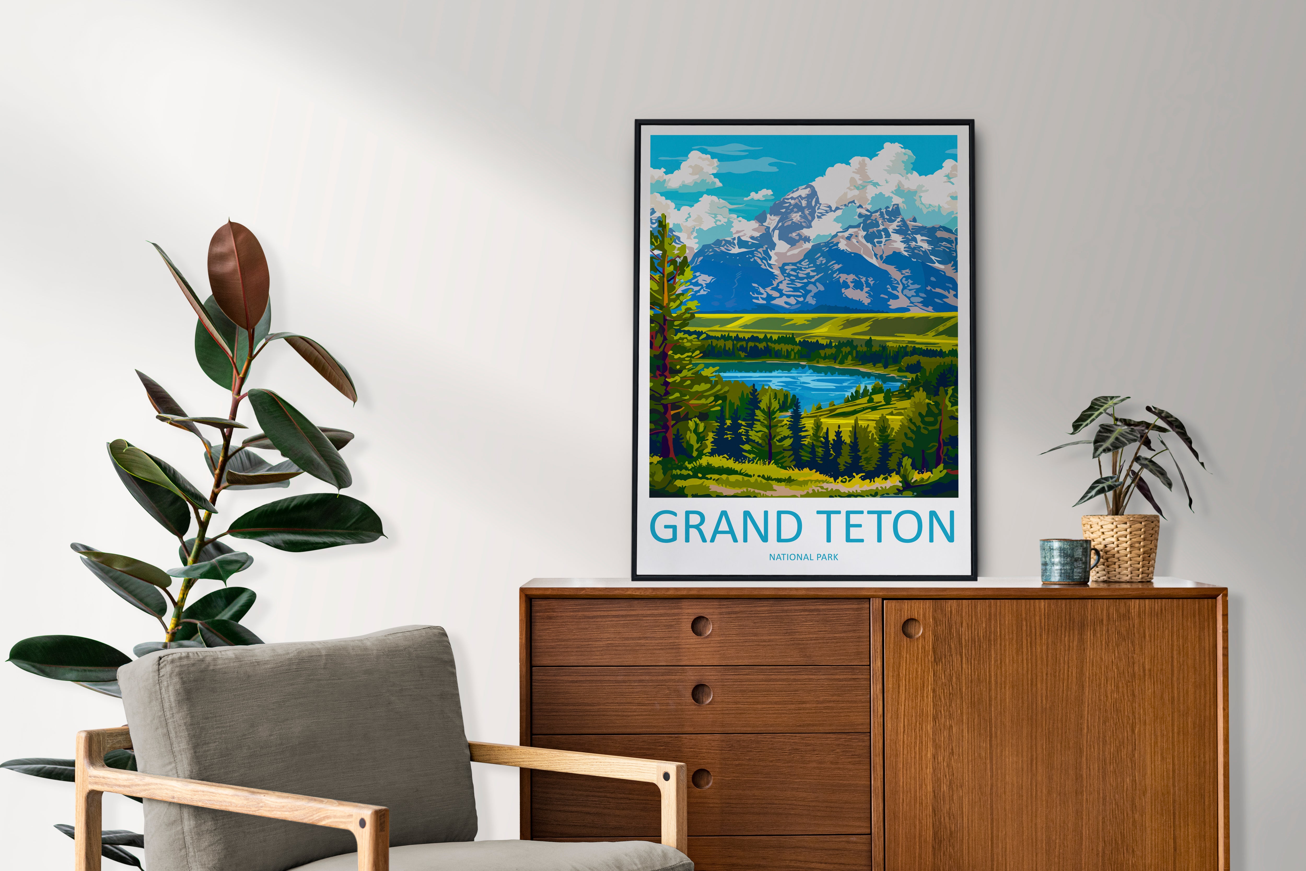 Grand Teton US National Park Travel Print