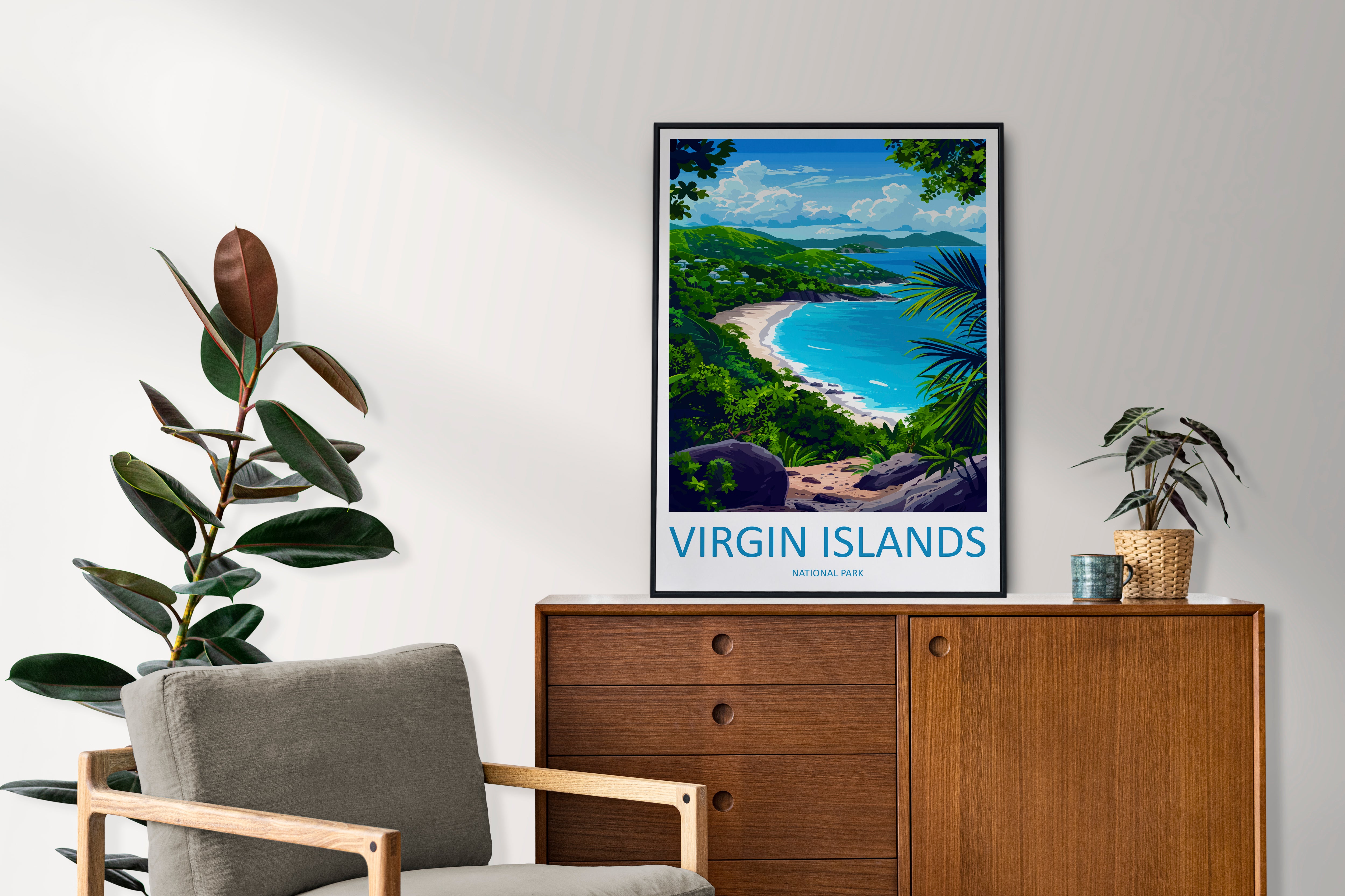 Virgin Islands US National Park Travel Print