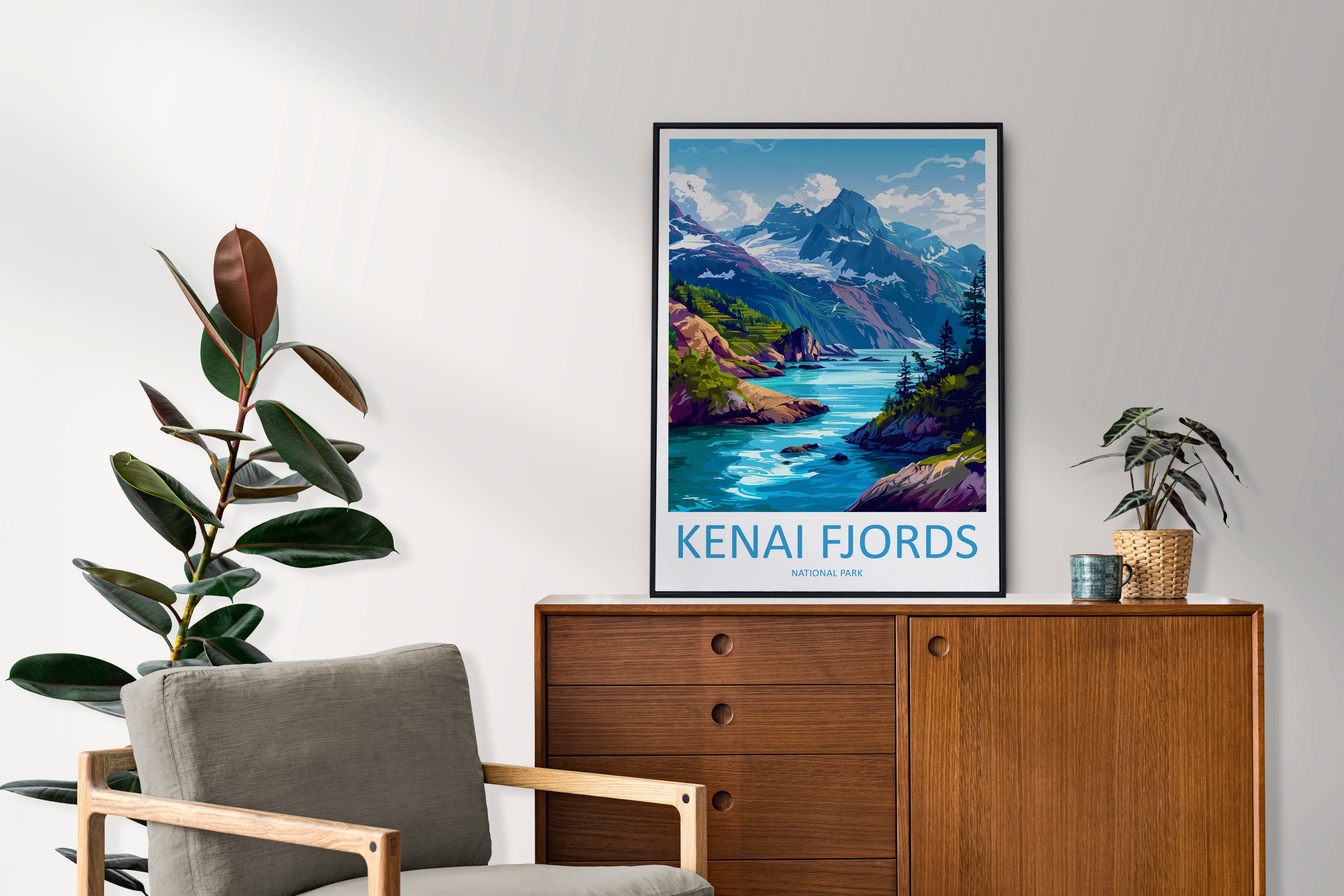 Kenai Fjords US National Park Travel Print