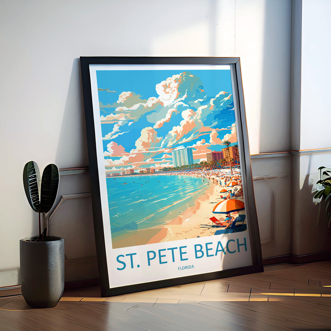 St. Pete Beach USA Travel Poster