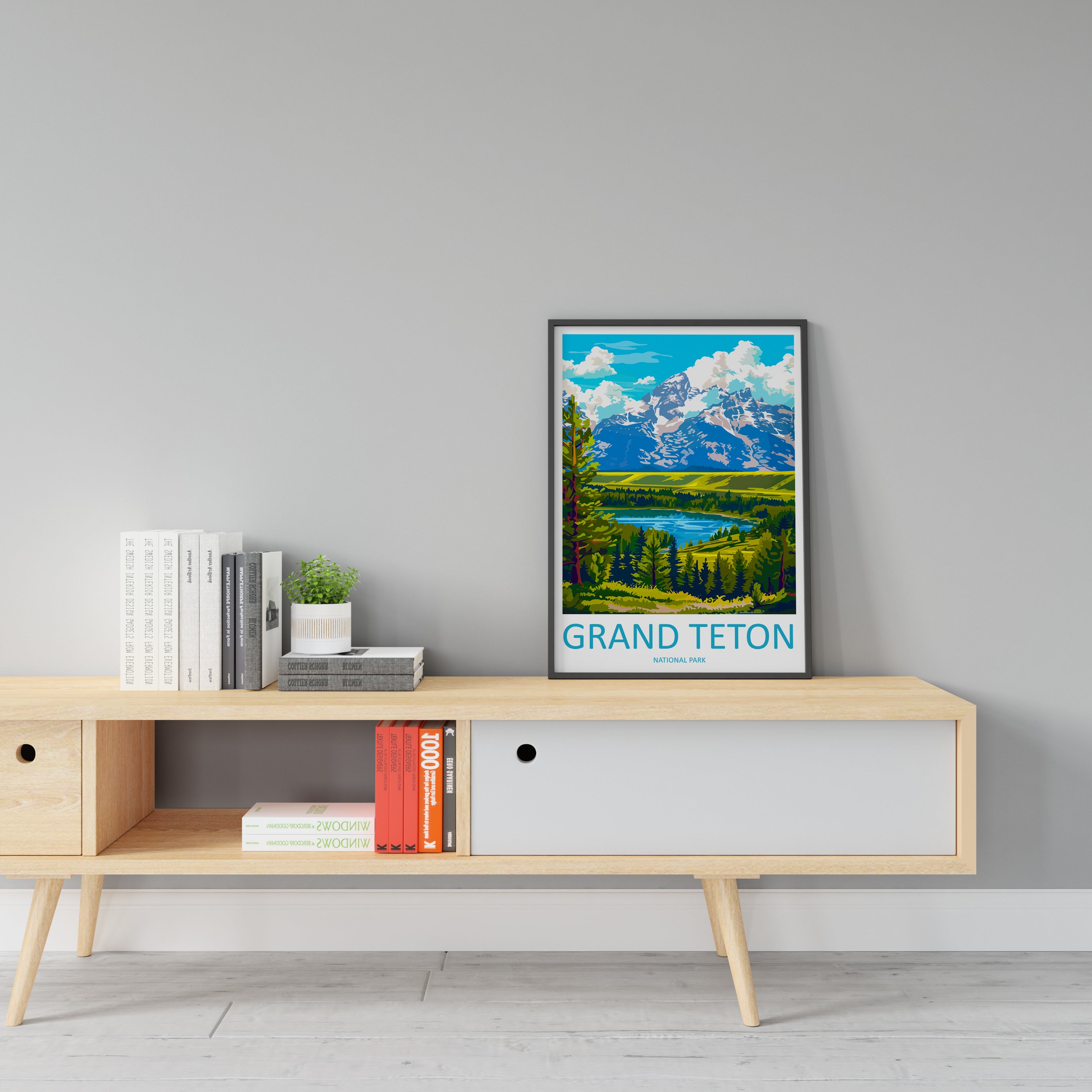 Grand Teton US National Park Travel Print