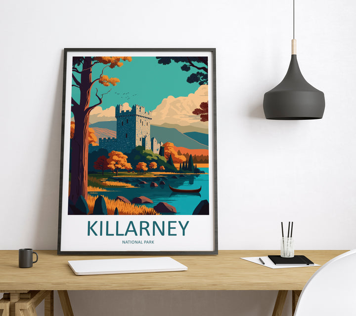 Killarney National Park Ireland Travel Poster